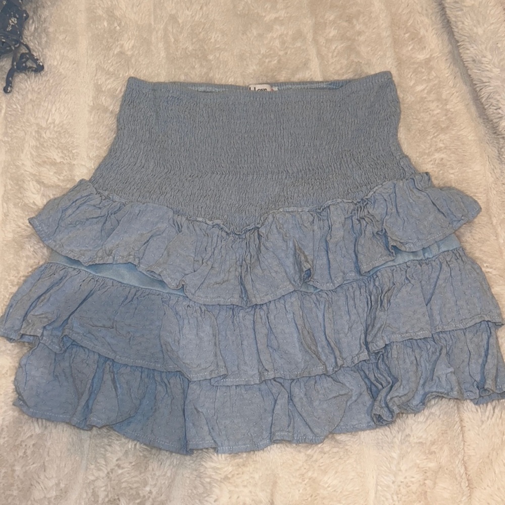 Super cute blue mini skirt